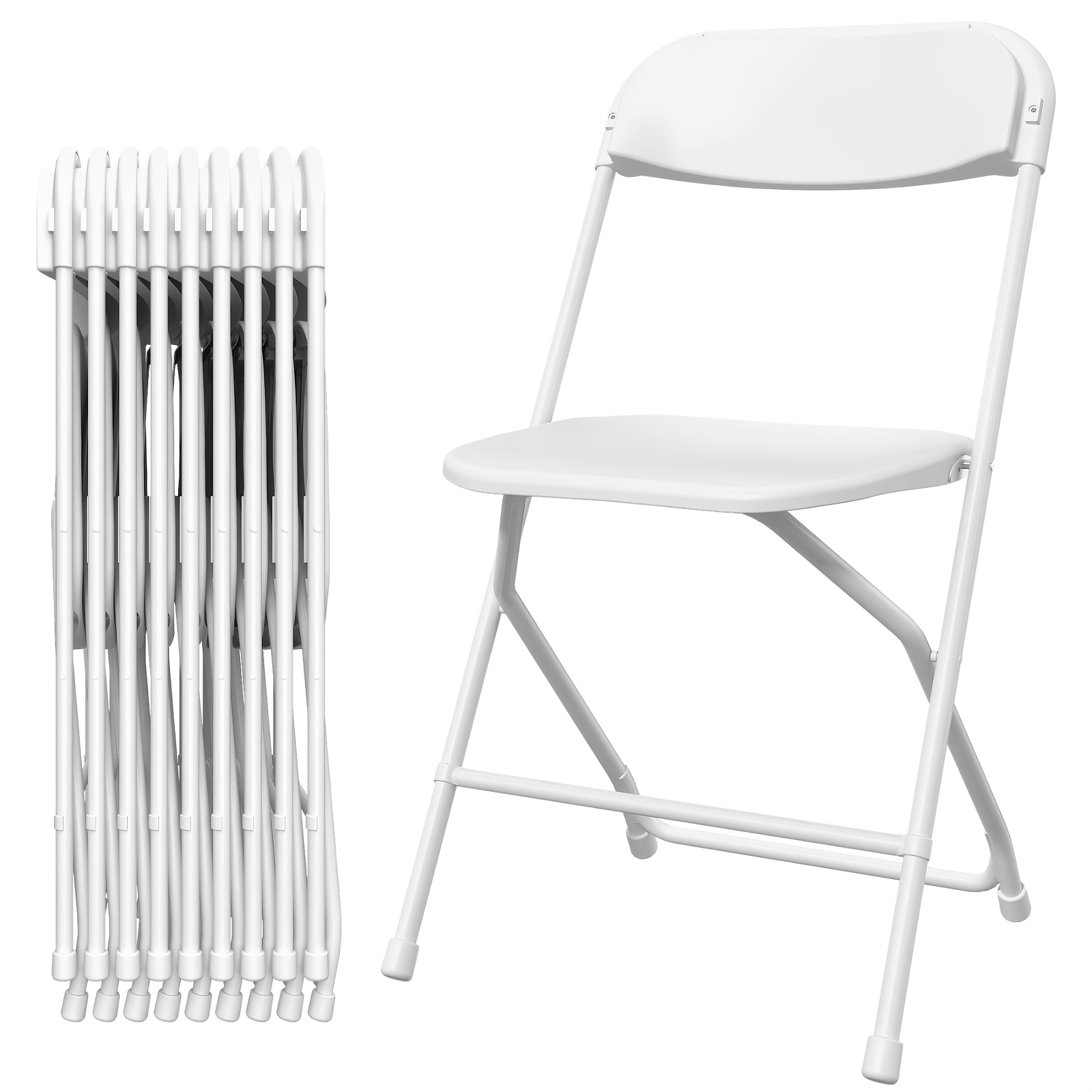 Folding Chair Plastic Stool Chair Walmart VINGLI Portable HDPE