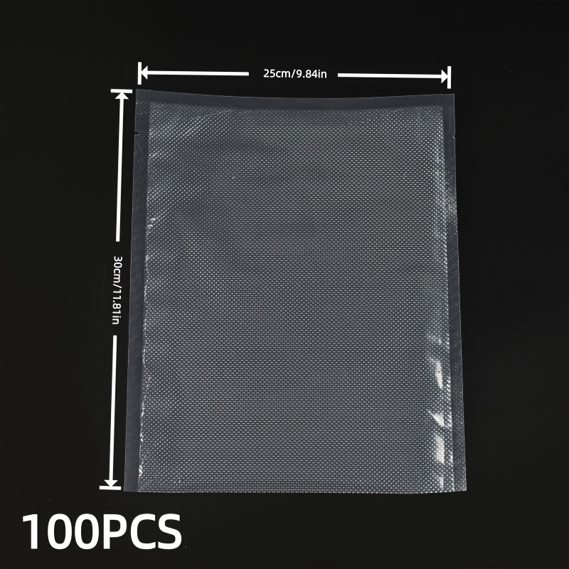 TEMU 25×30 cm - 100 sacs sous vide alimentaires, de place pour