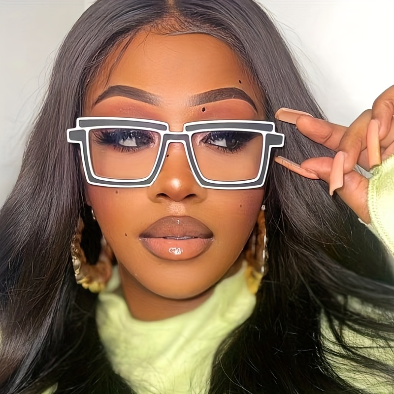 1PC European And American New Y2K Sexy Girl Fashion Glasses, Millennium Oval Star Frameless Sunglasses: Retro Y2K Fashion  main image 2