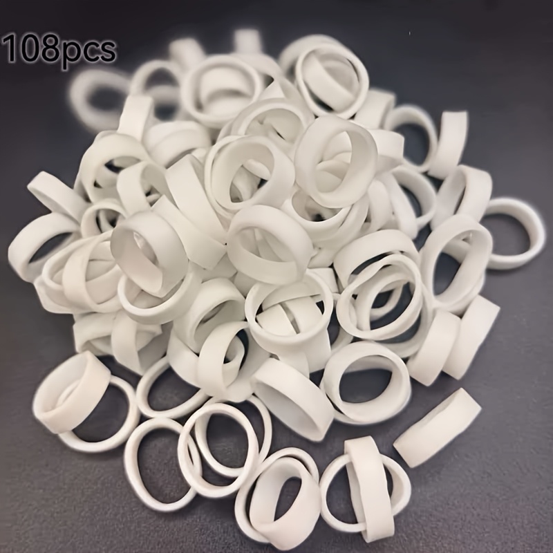 TEMU Confezione (18/38/58/78/108 pz) Elastici in Gomma Rinforzati e Rinforzati per Uso , Ufficio, e - a O, Elasticit�, Senza /Cedimento, Durevoli per