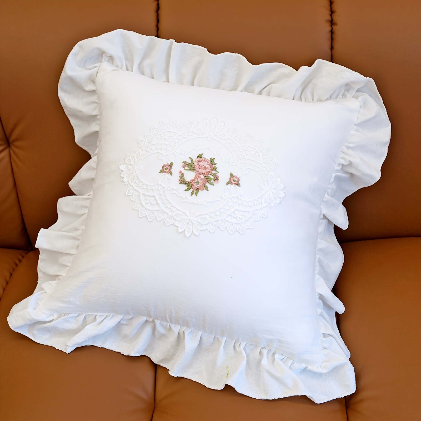 jednod�ln� francouzsk� styl krajkov� pol�t�� s vol�nkov�m lemem, b�l� �tvercov� pol�t�� ve ins, bedern� pol�t��, pol�t�� na pohovku, pol�t�� do lo�nice, op�rn� pol�t�� 0