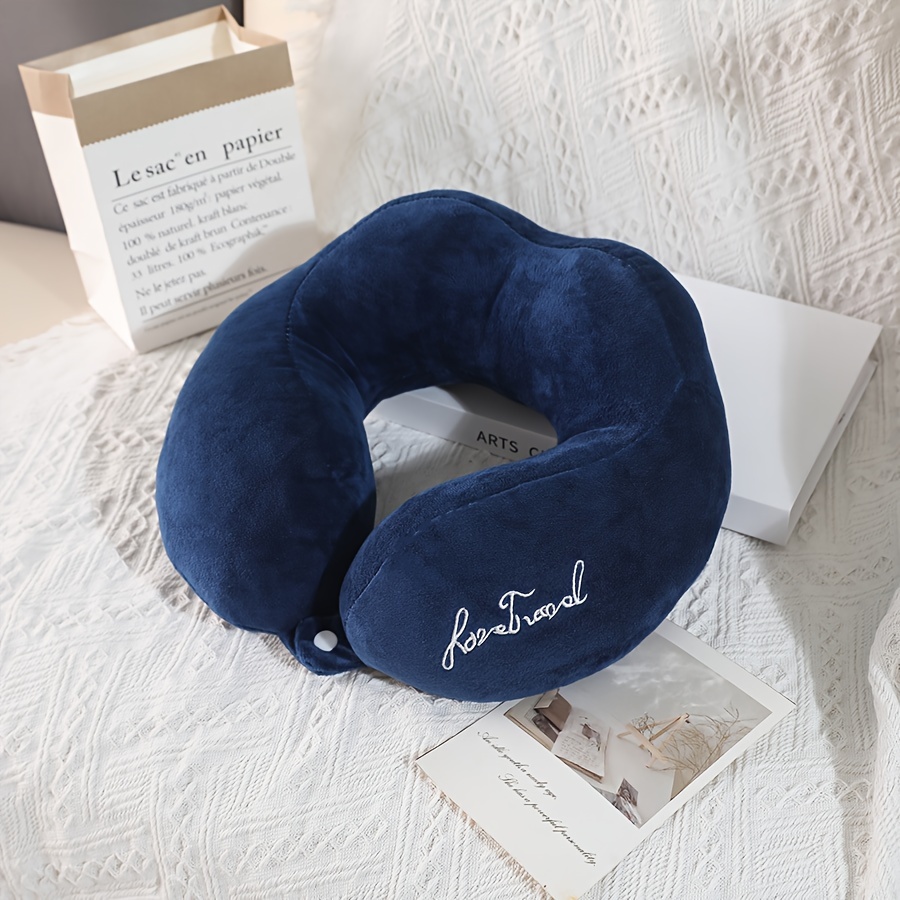 TEMU 1pc U-shaped Pillow Neck Pillow Airplane Pillow Adult U-shaped Pillow Neck Support Pillow Portable Neck Pillow Airplane Neck Pillow Nap Pillow