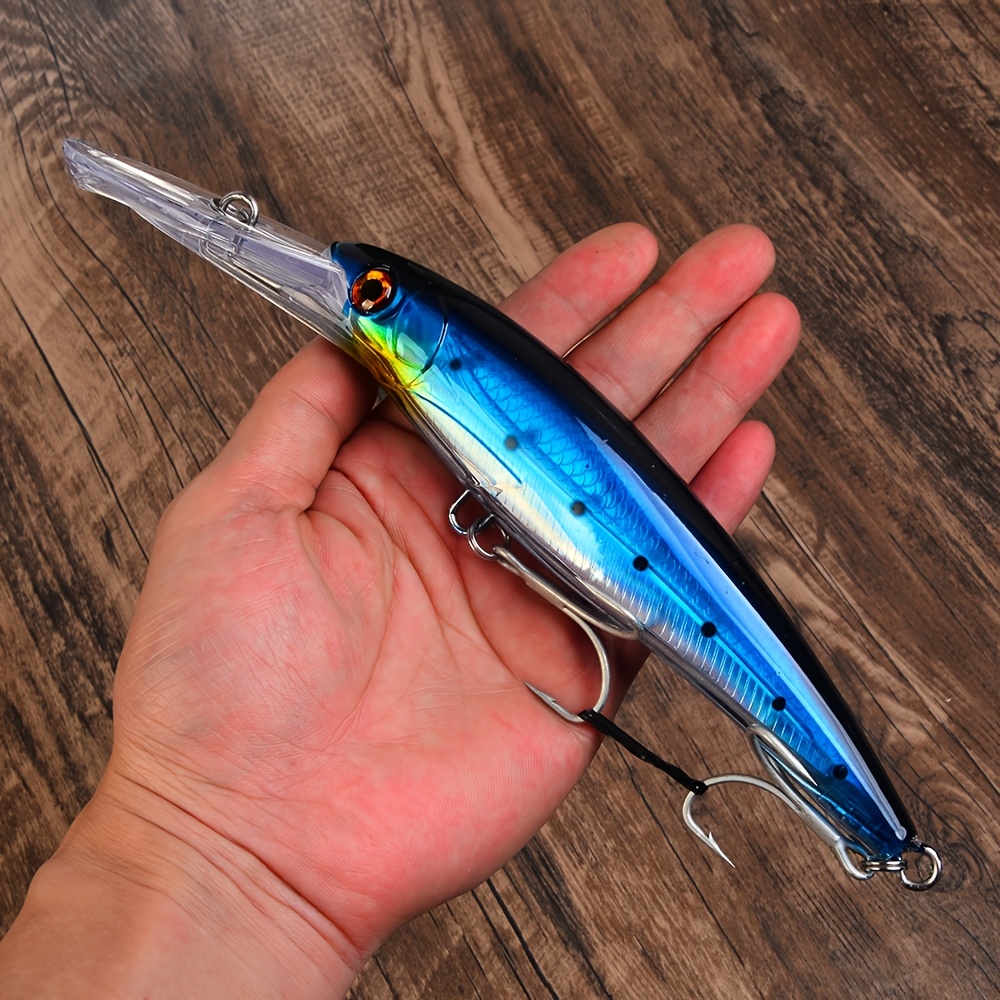 TEMU Nueva Señuelo de Pesca de para Corriente, Hundimiento 225Mm 82.5G, Señuelo Minnow, Aceite del Sur Azul, Aguja, , Señuelo