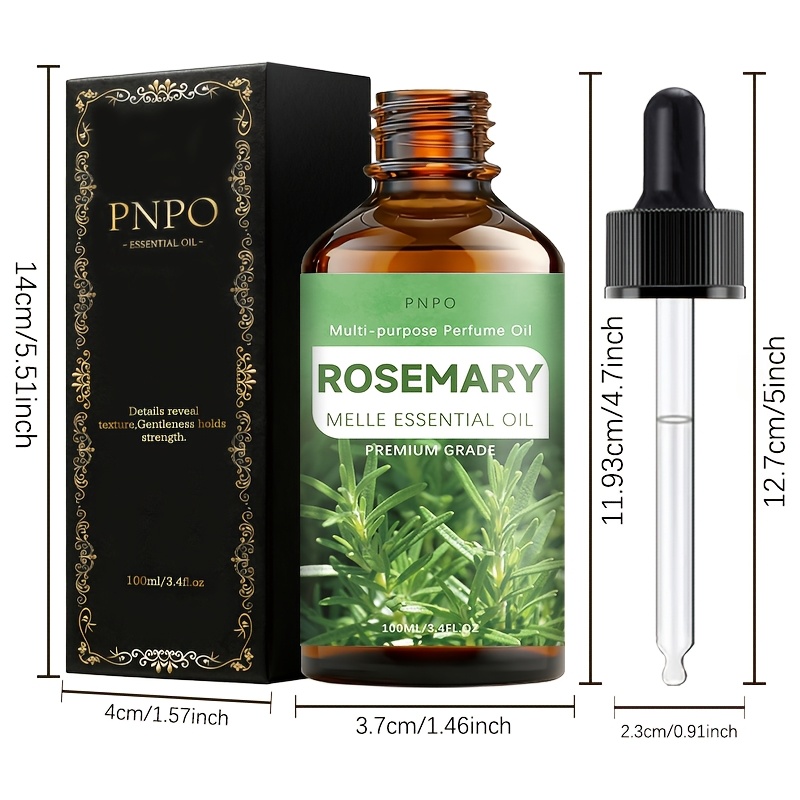 Premium Rosemary Essential Oil with Alcohol-Free Formula
