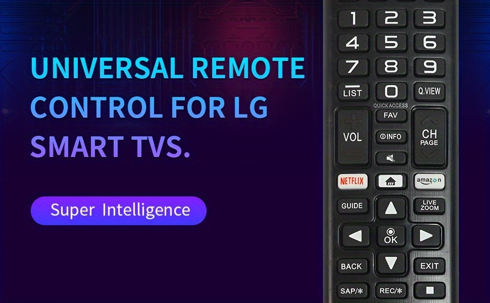 Mando A Distancia Universal Para Todos Los Televisores LG Smart TV LCD LED  OLED UHD HDTV Plasma Magic 3D 4K Webos TV