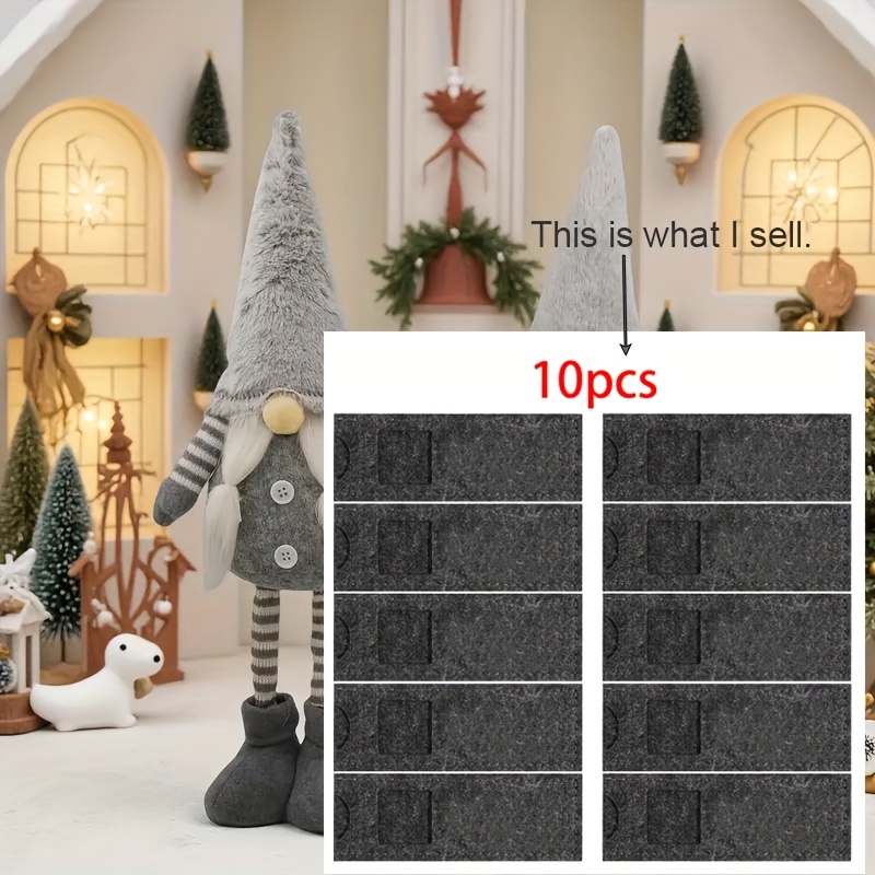 10pcs Solid Color Felt Party Chocolate Bar Wrap Bags, No Pattern, /diy/, Suitable For Christmas Party Gift Bags, Party Supplies Set, Celebration Gift Bags, Gift Wrapping Bags For Men And Women