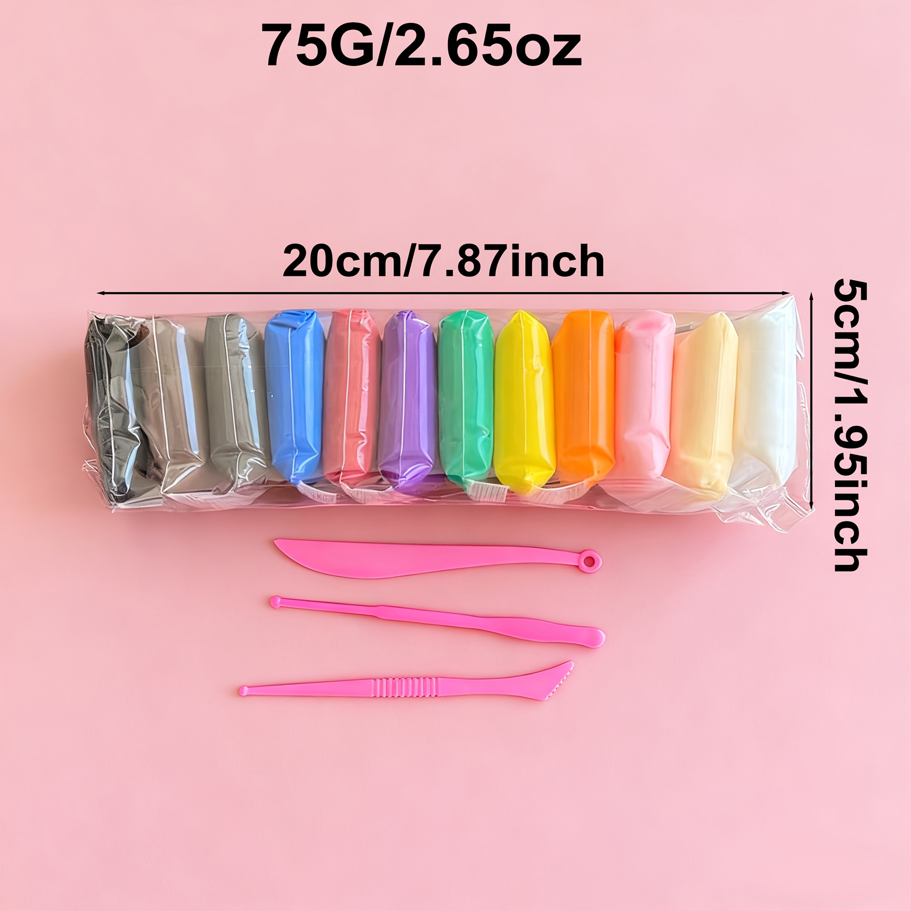 multi colored creative air dried ultra light clay moldable into   shapes for toys styling kit with tool set develops hand on and brain skills suitable for boys and girls universal all year round