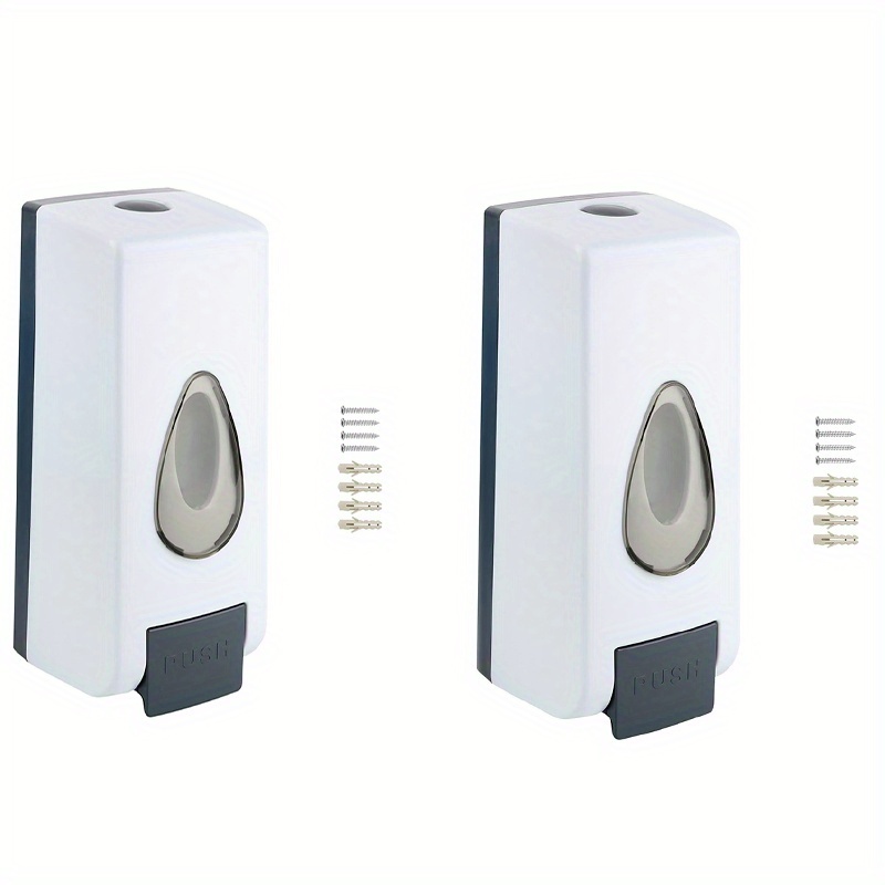 Image of Water Drop Soap Dispenser - 360ml: Foam Machine For Bathroom And Kitchen, Shower Gel Storage Box, Convenient And Stable, With Drilling Device, No Electricity Required, Made Of Plastic