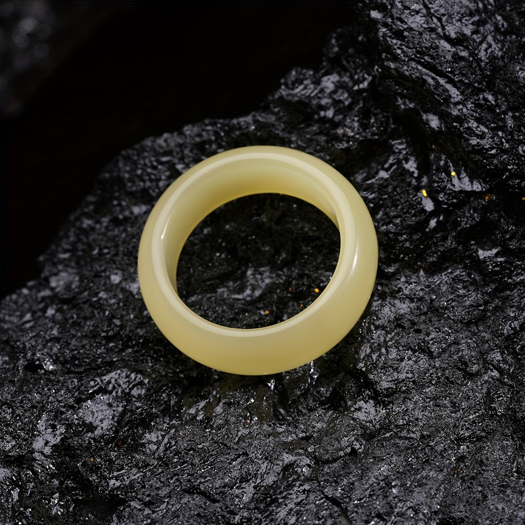 Pinannie Solid Couple Rings 7.5mm Wide Engagement Wedding Bands Retro Style
