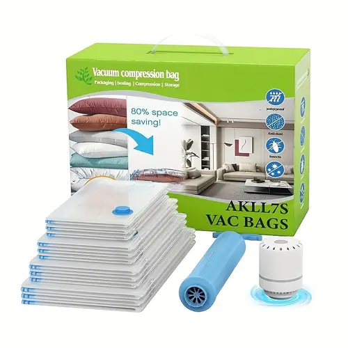 12pcs vacuum storage bag with electric pump bags with joint spaces 3 50 70 3 80 3 80 100 3 with 80 of the clothing storage space vacuum sealed bags are suitable for clothes quilts bedding and clothes