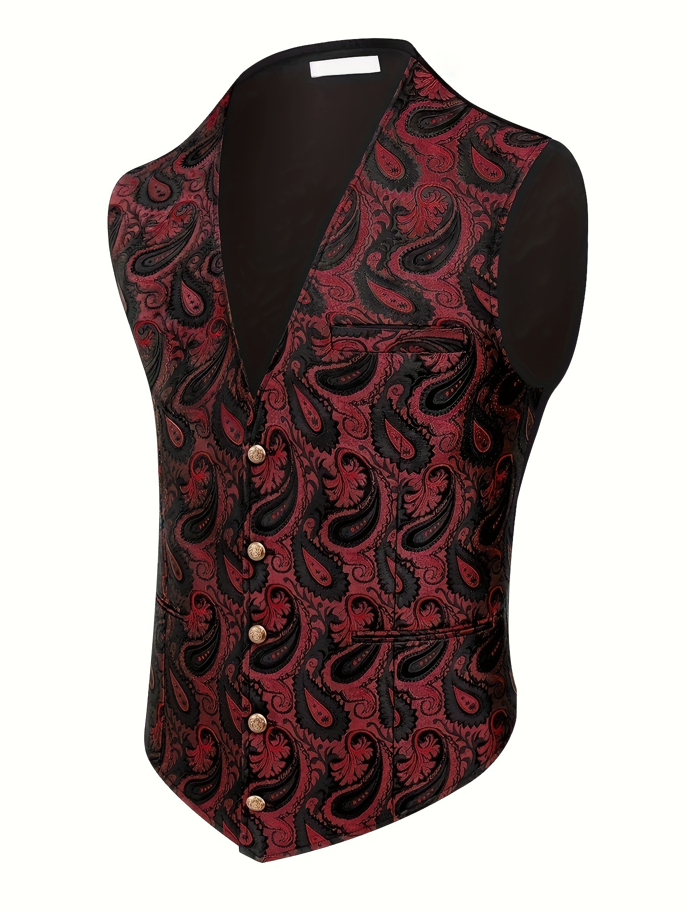 men s paisley vests victorian steampunk gothic suit vest Temu