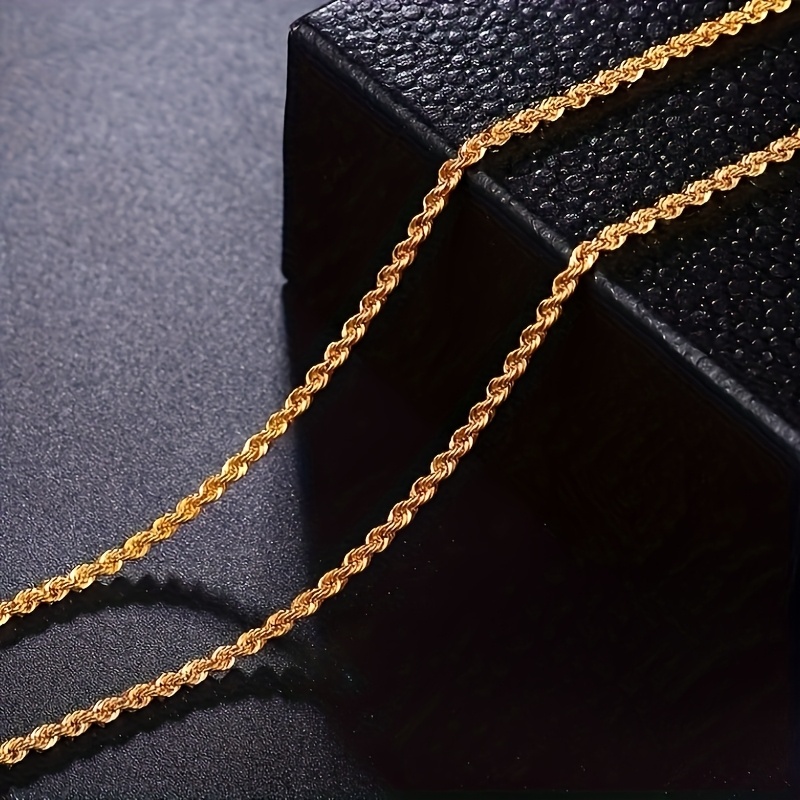 S925 Sterling Silver Collarbone Chain Rope & Twisted Chain Design