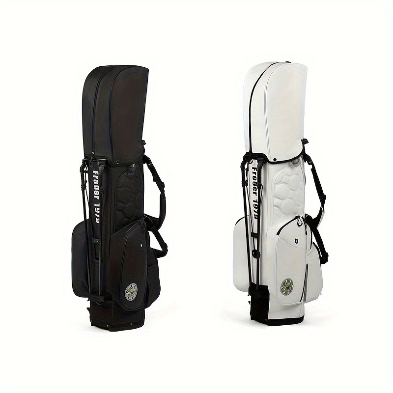 14 way adjustable double straps golf stand bag pu lightweight multi   club bag magnetic pocket 4   pockets Product details 10