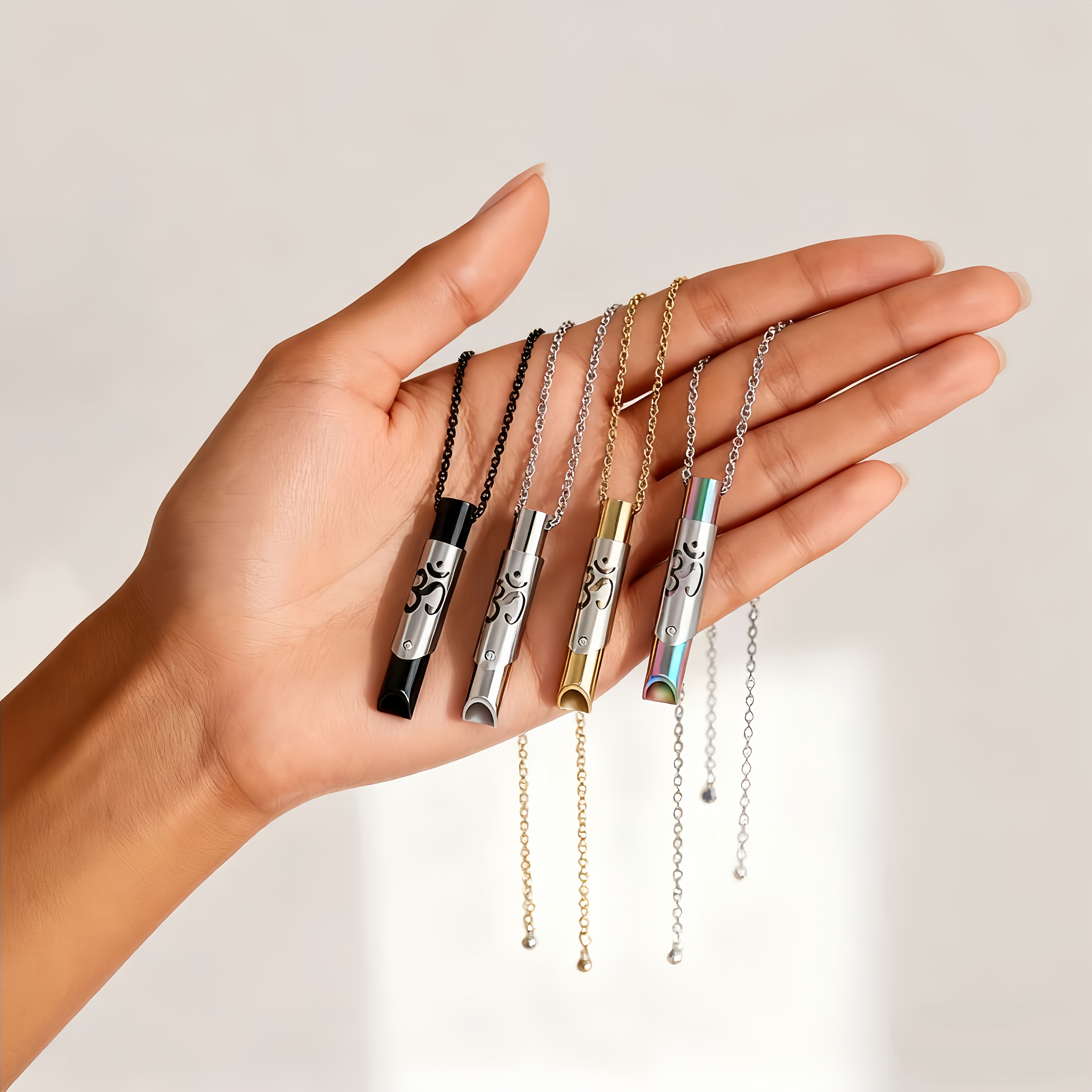 Mindfulness Deep Breathing Necklace, Unique Gift for All
