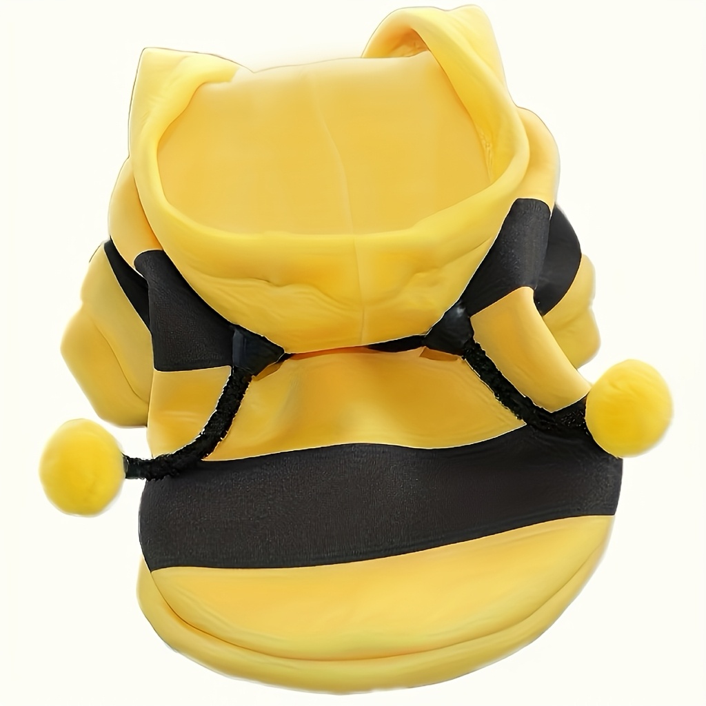 1 piece cute bee themed pet sweater for small to medium dogs and cats cozy   costume yellow striped designs perfect easter gift idea Product details 9