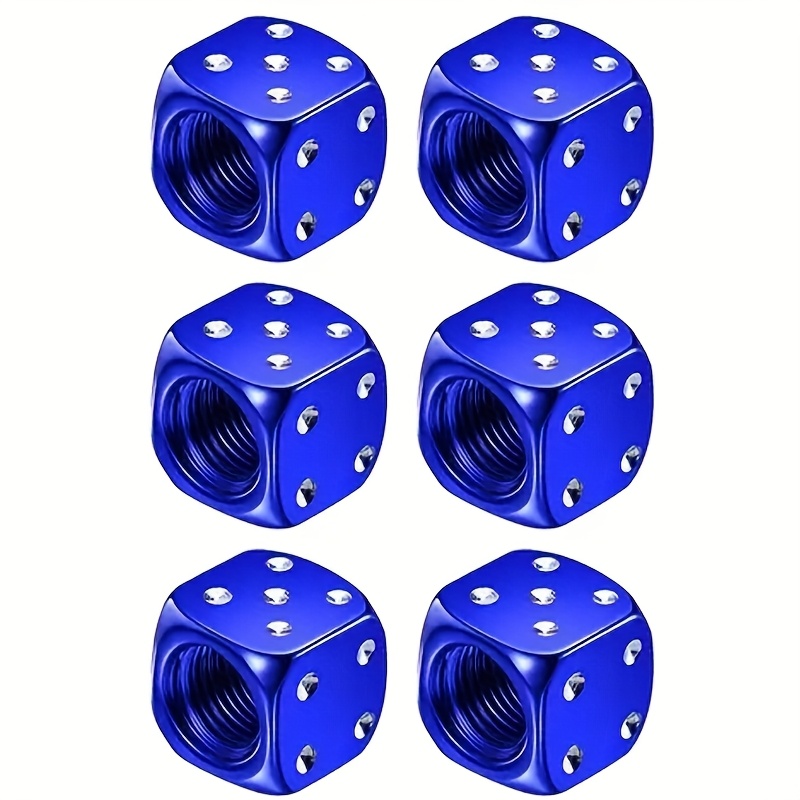 TEMU 6 pièces, bouchons de valves en aluminium