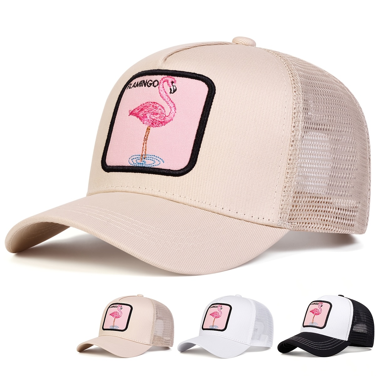 

Women's Embroidered Bird Baseball Cap, Adjustable Outdoor Casual Hat For Spring And Autumn Travel, Beach Vacation - Polyester, Sun Protection, Beach Hat, Five-panel, Fashion