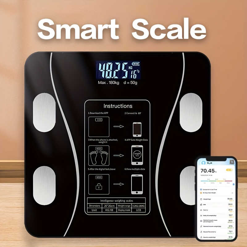  smart body fat scale weight scale can connect app bathroom scales human body scales electronic fat scales details 8