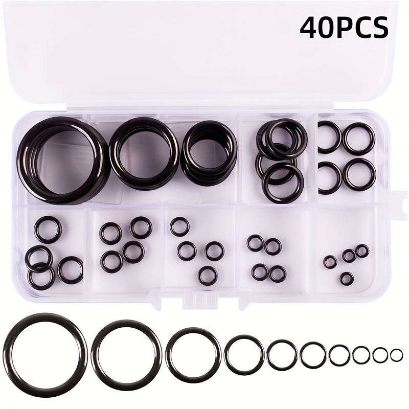 40pcs Black Ceramic Ring Sea Rod Tip Ring Modification And Guide 5-30# Lure Rod Guide Fishing Supplies