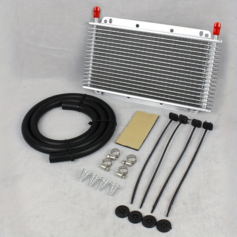 Oil Cooler G-PLUS 19 Row AN10-10AN Universal Racing Aluminum Engine Transmission Black In | Whizz Engine S & Kits Engine Oil Cooler - Foto 8