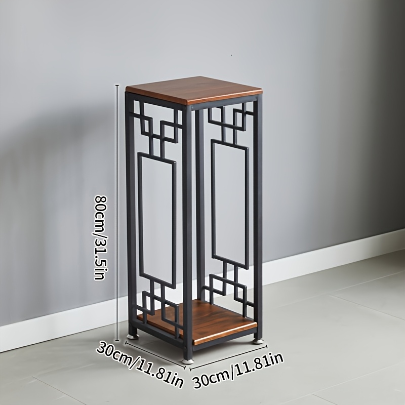 Image of 80cm Tall Metal Plant Stand Indoor Flower Stand Chinese Style Bonsai Display Shelf Decorative Corner Plant Holder For Living Room Entryway Balcony
