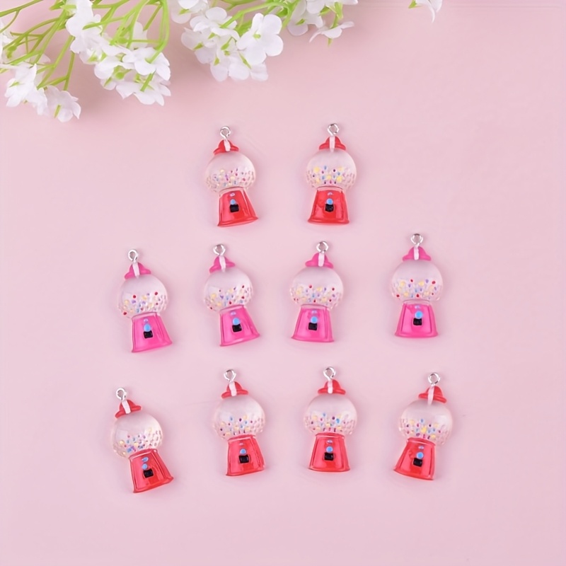 10pcs Candy Machine Game Console Acrylic Charms Earrings Necklace Jewelry