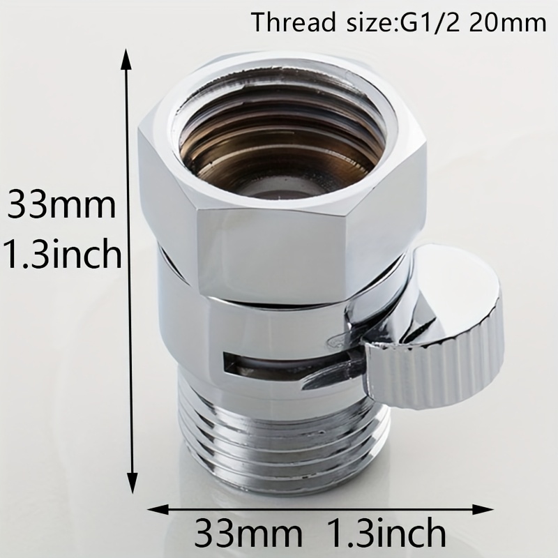 High Quality All Copper Chrome Shower Heads Fast Switching Through The Shut Off Valve Hose Flow Throttle Valve Seal