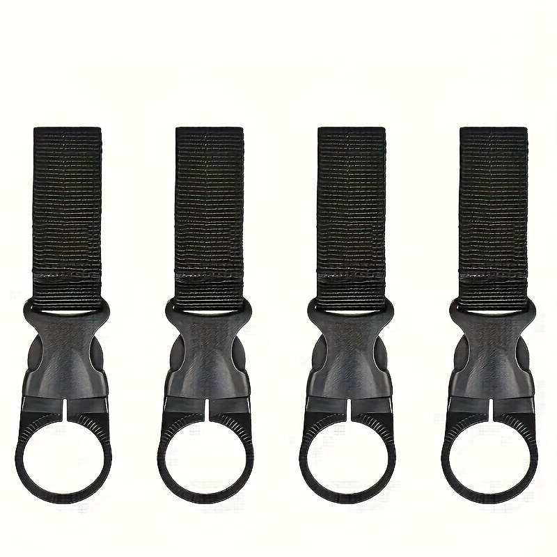 TEMU 4pcs Of Sports Outdoor Water Bottle Clips, Portable Bottle Rope Clips, Multifunctional Water Bottle Waist Belt Backpack Clips, Water Bottle