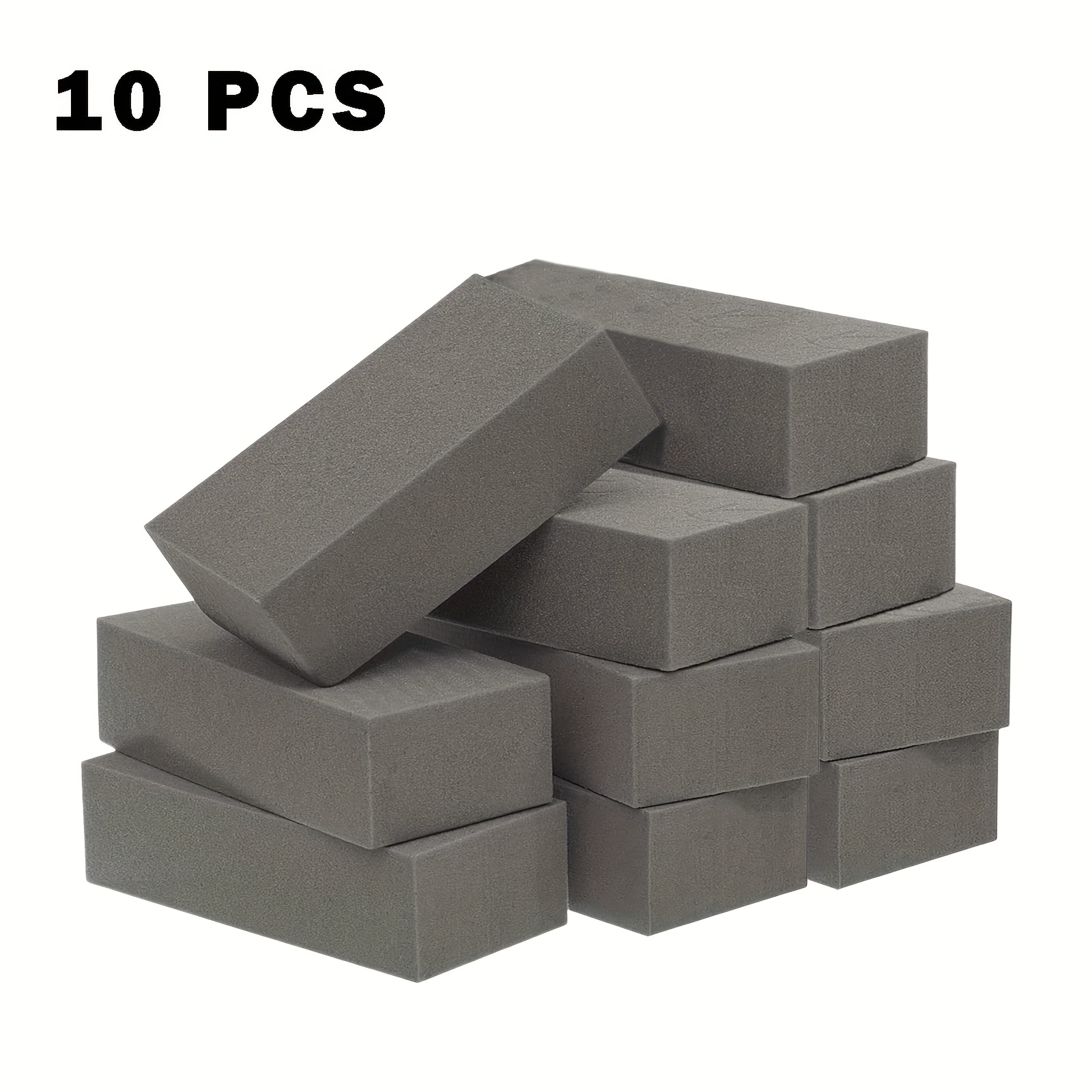 E-shop 4/10 Graue Hochdichte Schaumblocke, Rechteckige Blumensteine für Garten- und Hochzeitsdekorationen, DIY-Blumengestecke-Werkzeuge