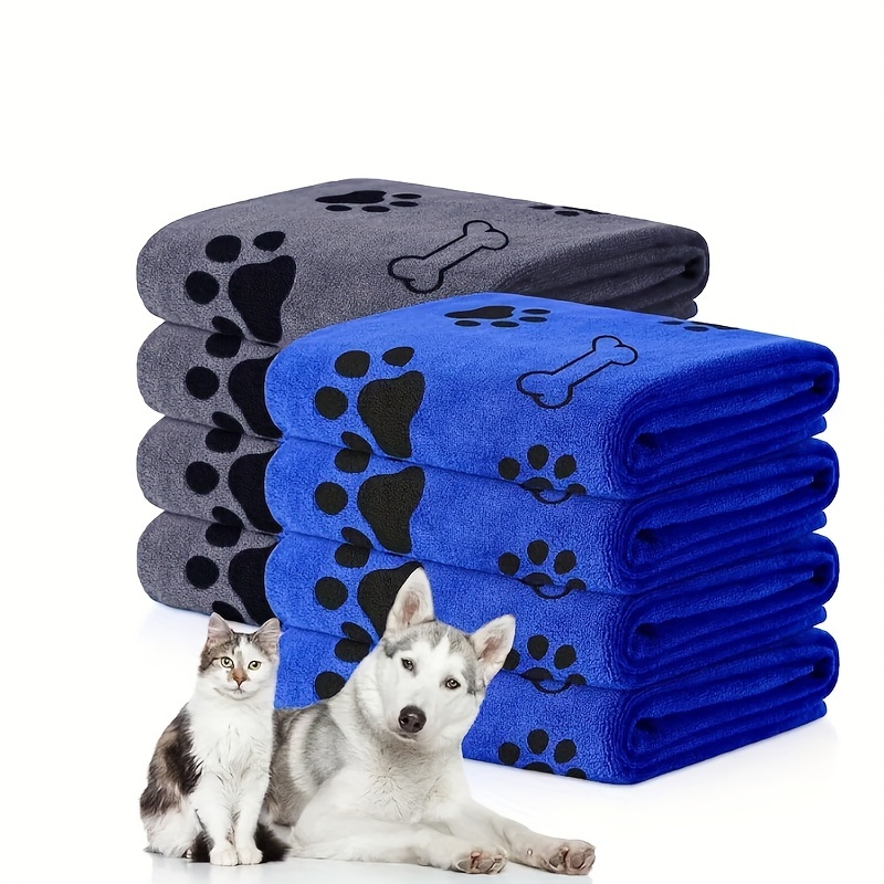 

2pcs Pet Bath Towels, Pet Dog Bath Towels Are Quick-drying, Soft, Absorbent And Hair-free, Suitable For Cats, Dogs And Other Pets