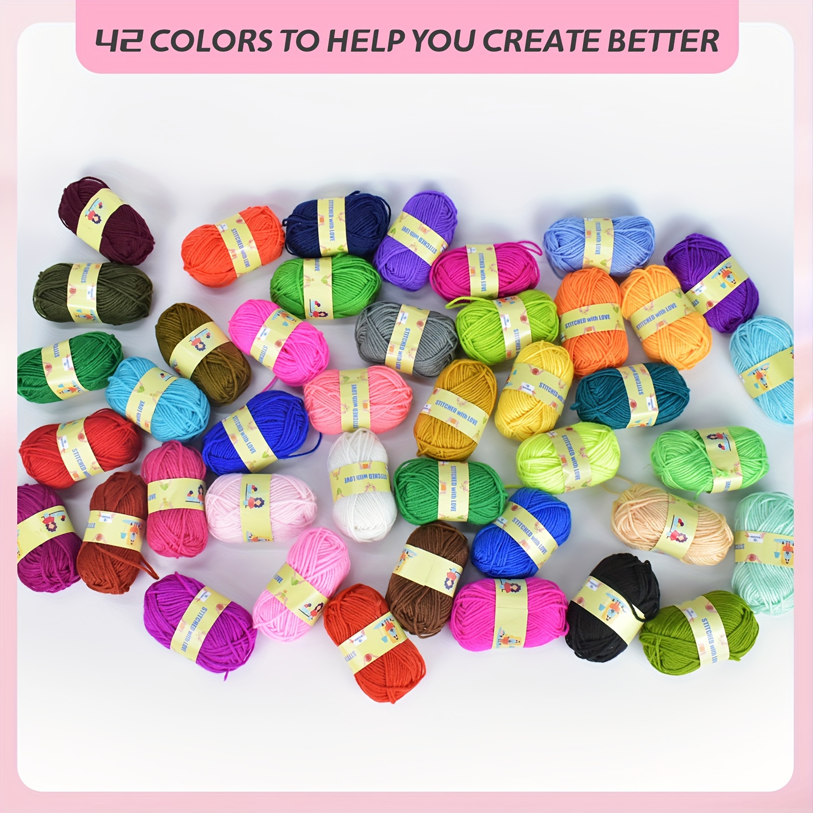 Kits De Crochet - ZGEER - Ensemble De Tricot - 63 Crochets Ergonomiques - Sac Imperméable - Accessoires Inclus - Beaux-Arts Et Loisirs Créatifs