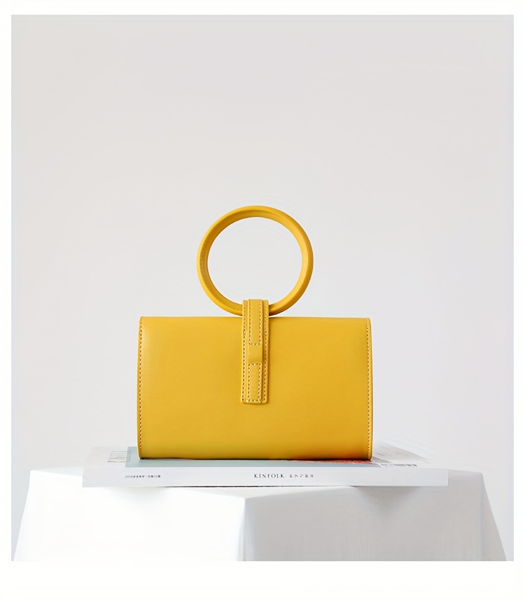 's Genuine Leather Handbag - Real Leather Crossbody/Shoulder Bag with ic Closure, Beige/Tan Color, Detachable Patchwork-like Pouch-like Waist Pack, Minimalist Round Top Handle & Belt-like Strap for Casual & Dressy Use (No