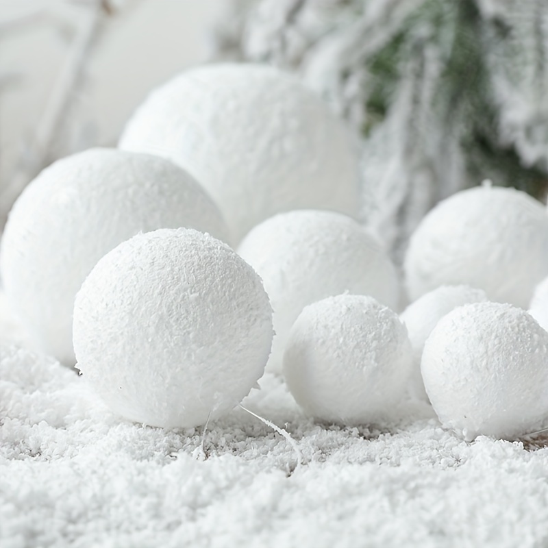 

6pcs Foam For Christmas Tree - Decorations, For Weddings & Ceiling Accents, 3.15" And 2.36