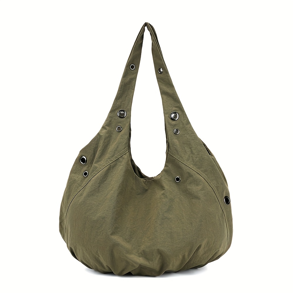 TEMU 1pc Ladies Shoulder Bag, Casual Versatile Commuter Light Handbag. Durable Nylon Material, Large Capacity Lightweight Design, Suitable For