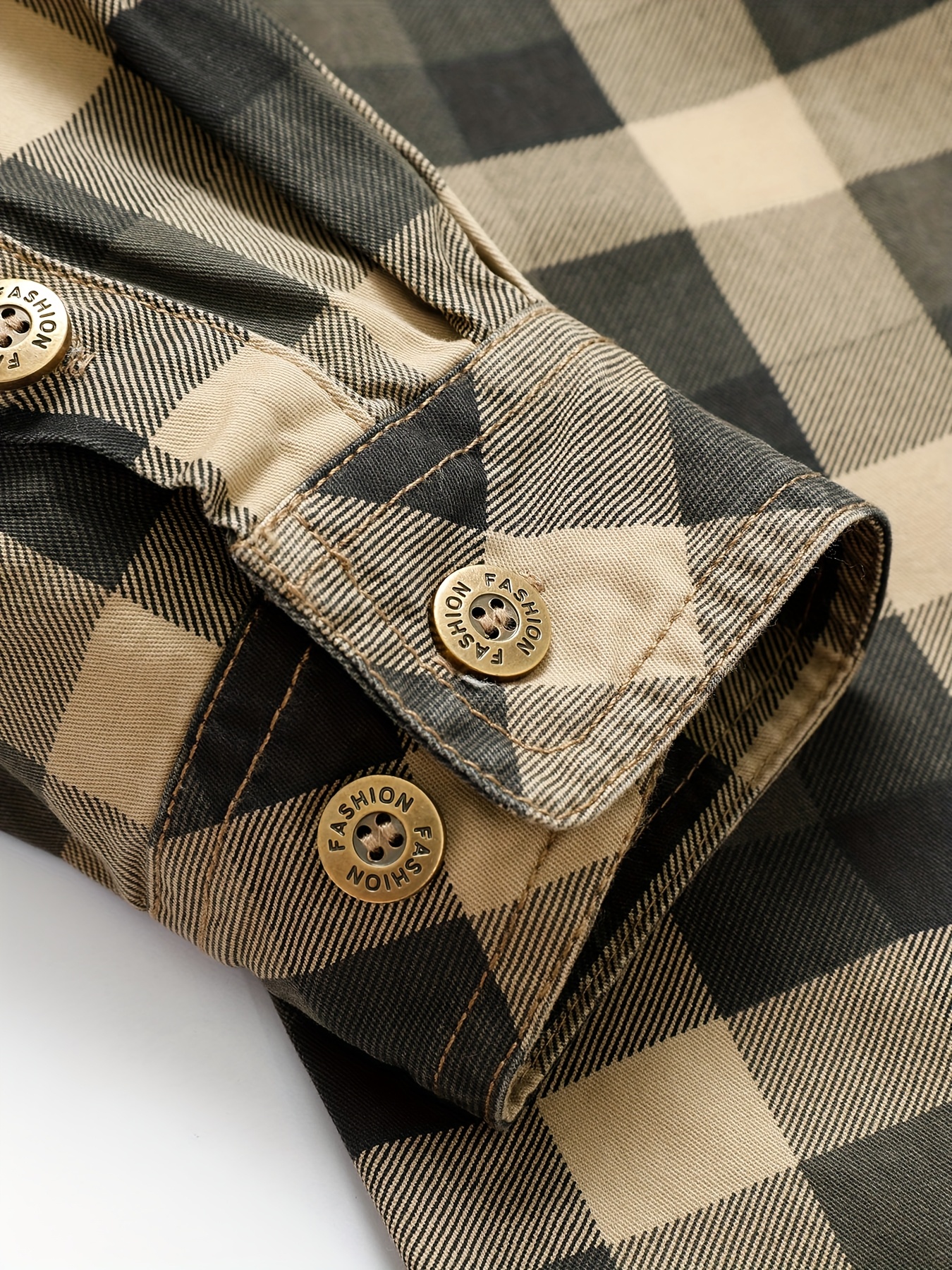 Chemise à Carreaux Homme Manches Longues — Style Workwear Nouvelle chemise à carreaux à manches longues pour homme, printemps/automne, pour tenue décontractée quotidienne, chemise de travail avec grandes poches