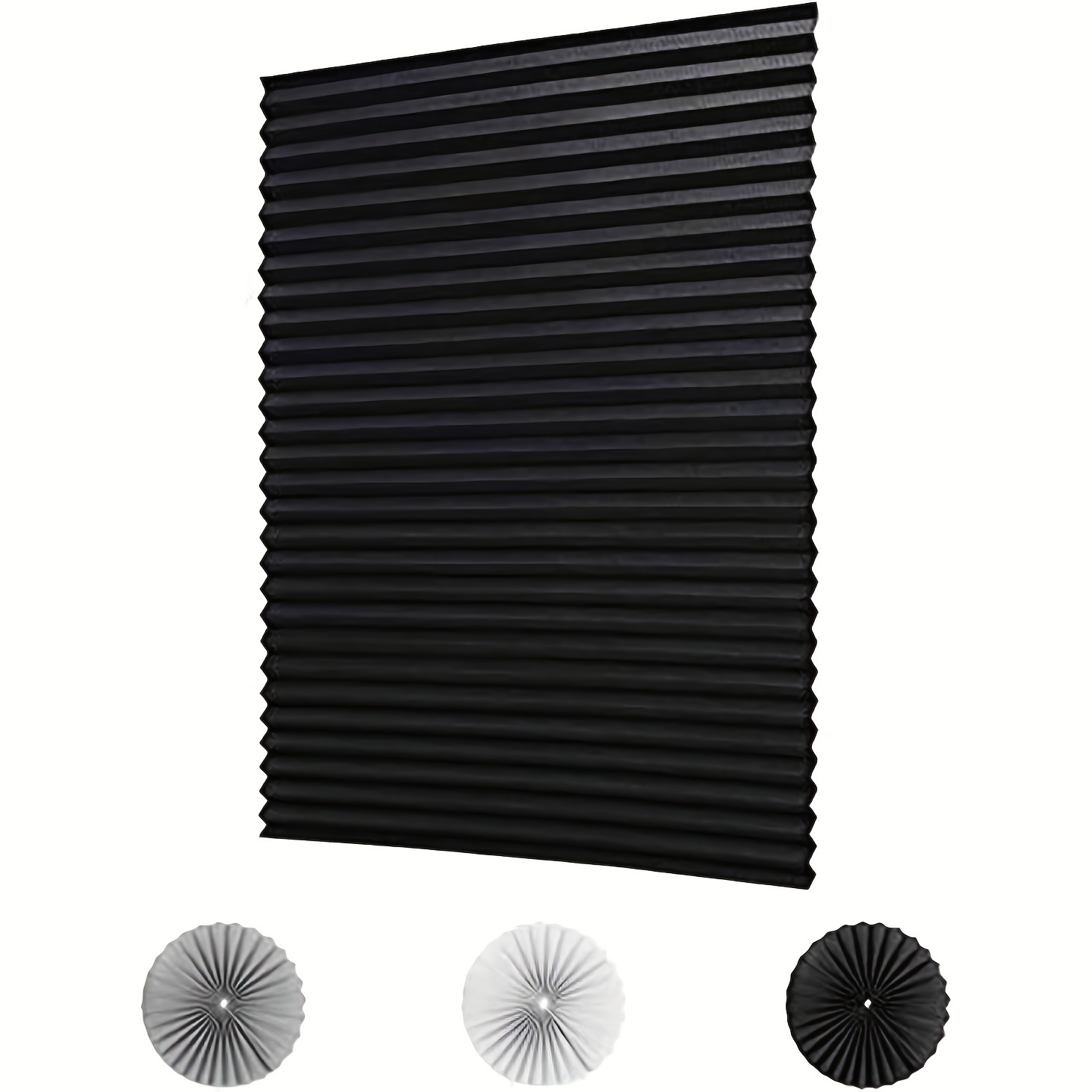 

Portable - Curtain -adhesive Pleated Non-perforated Adhesive Blinds.