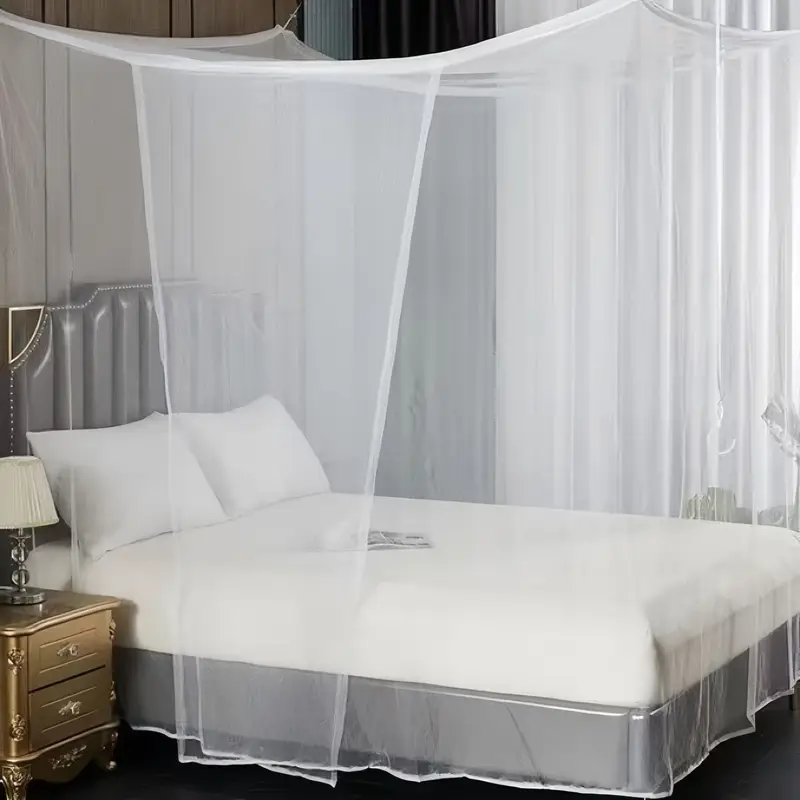 elegant double bed mosquito net rod for dorms home use machine washable details 5