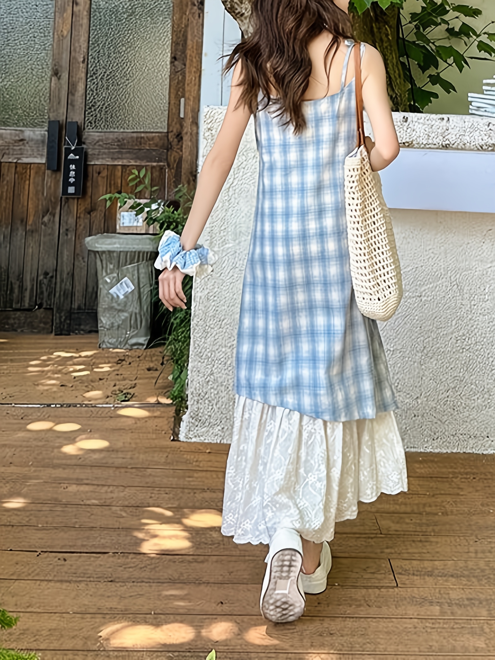 sweet backless two piece vacation dress women in - Temu United Arab Emirates