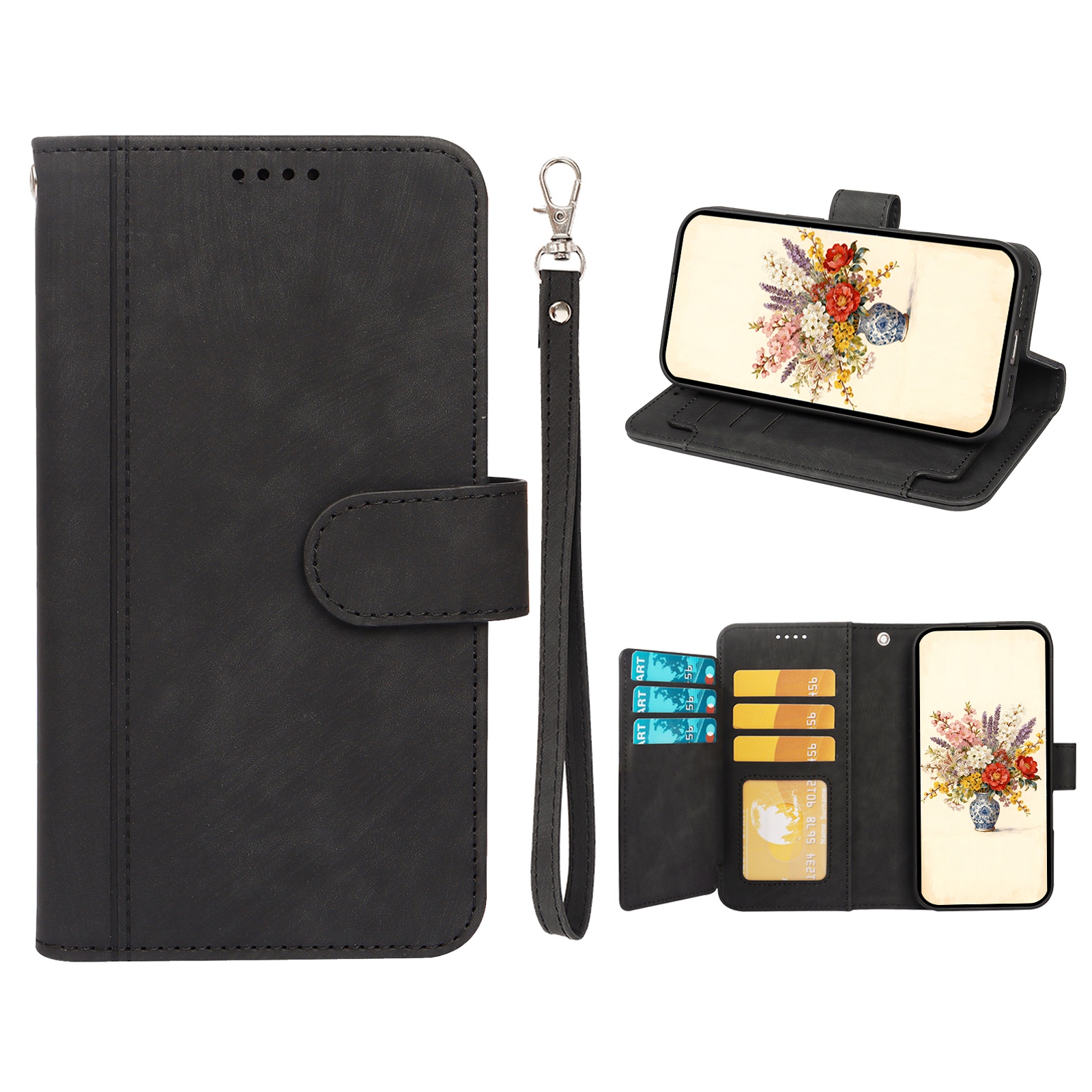 E-shop Handyhülle - Kompatibel mit für Redmi Note 15 Pro 4G/15 Pro 5G/15 Pro+ 5G Wallet Case, Exquisit hergestellt mit perfekter Passform, ausgestattet