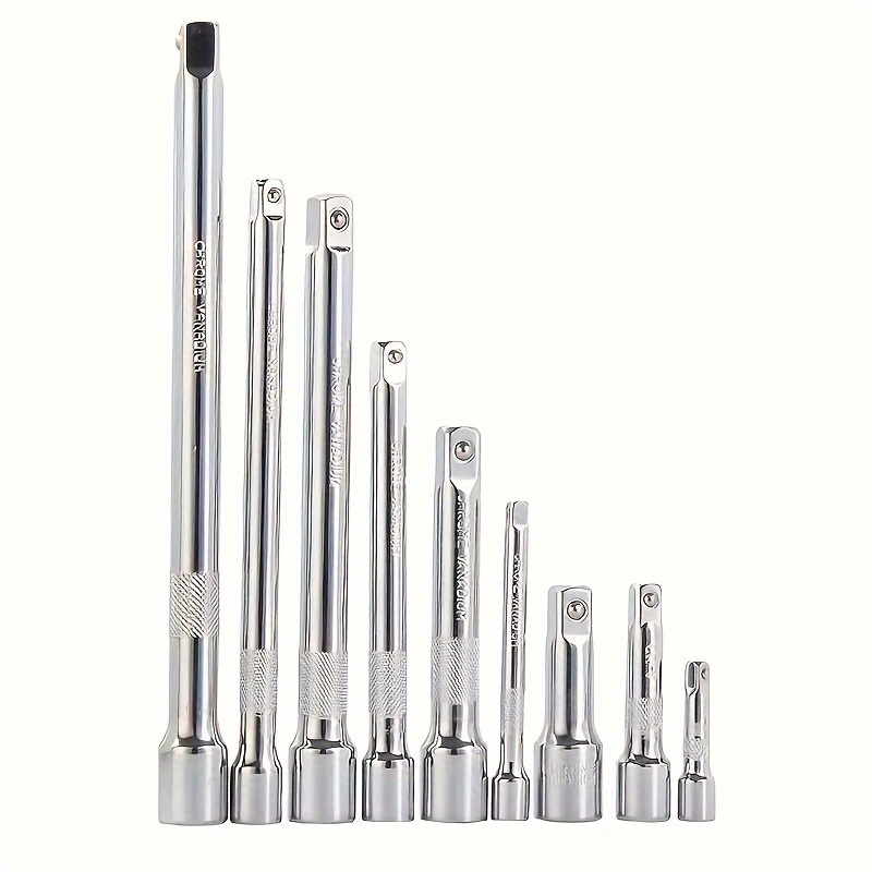 

4pcs Extension Rod 1/2" Ratchet Wrench Tool 3/8" Extension Rod 1/4" Short Rod Sleeve Connecting Rod