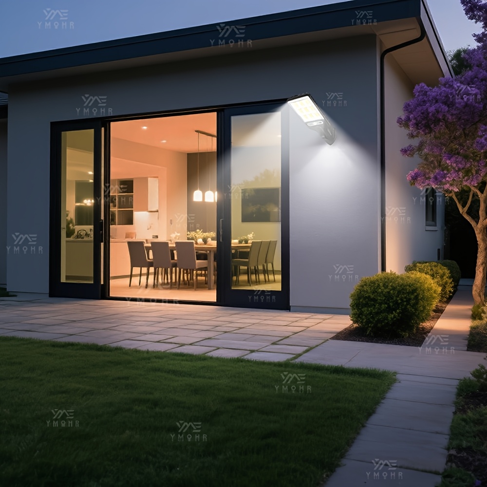 1  bright solar outdoor lights 108 cob solar lights outdoor wall light led light sensor movement outdoor solar spotlight garden decoration outdoor solar lights   street light Product details 19