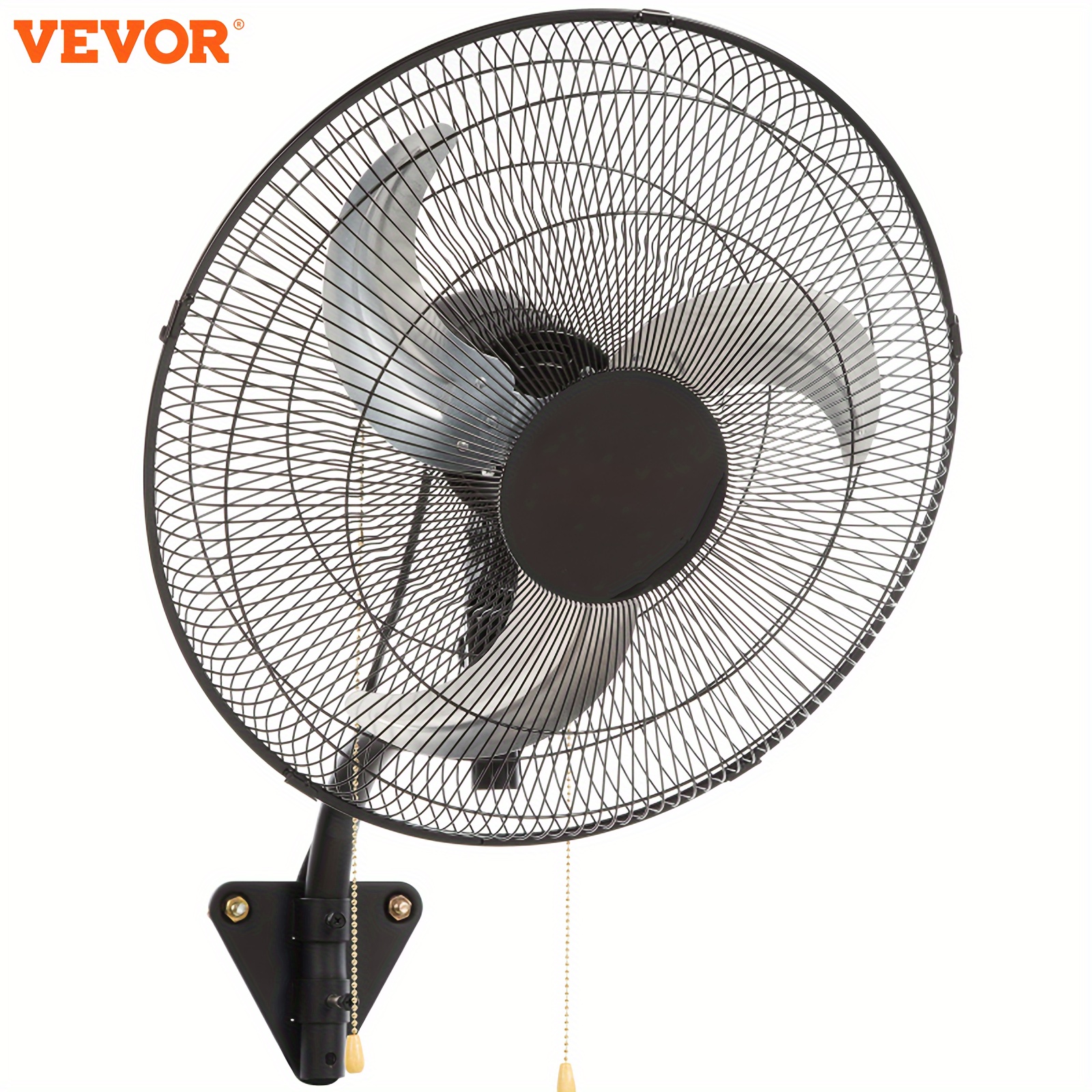 

Vevor 18 Inch Wall Mount Fan Oscillating, 3-speed Max. 4000 Cfm Industrial Wall Fan For Indoor, Commercial, Residential, Warehouse, Greenhouse, Workshop, Basement, Black, Etl Listed