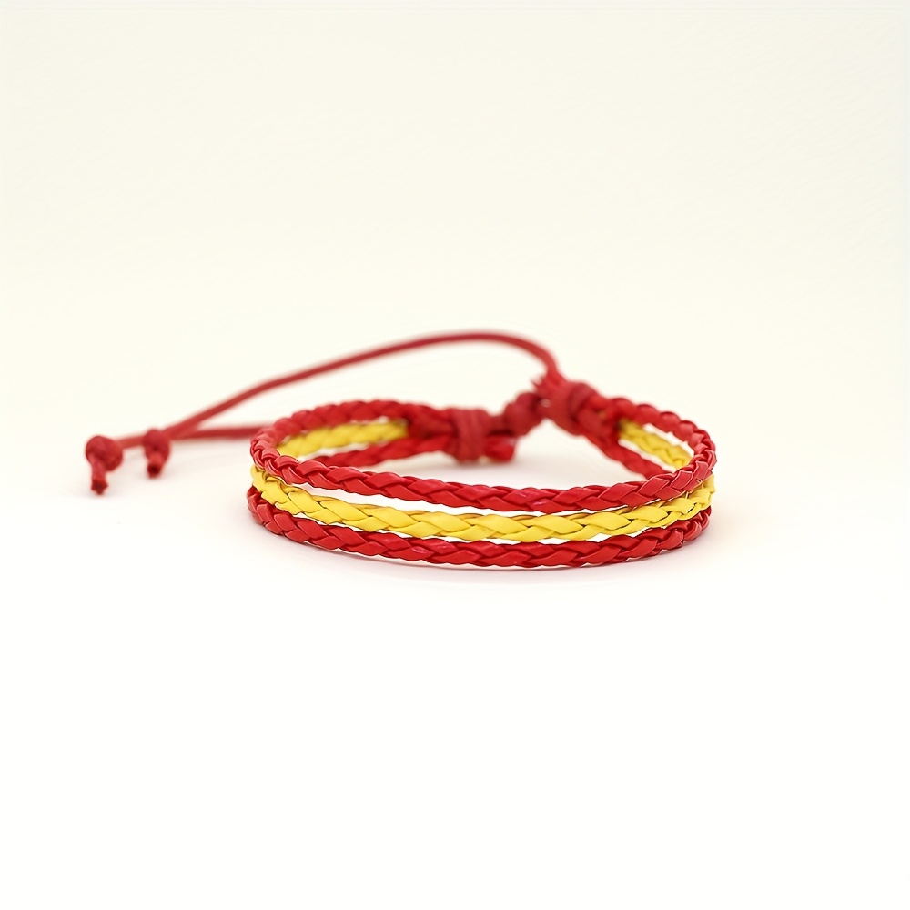 TEMU 1 pieza/ Pulsera tejida de estilo . Pulsera bohemia de estilo a : para todas , para fiestas y celebraciones.
