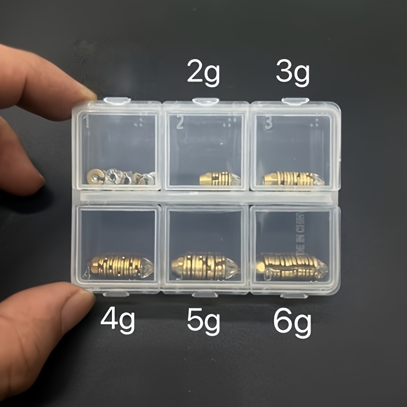5pcs/box Weight Lead Sinker 2g 3g 4g 5g 6g Set Lead Sinker Platform Fishing Lead Quick Lead Scale Lead Quick Adjustment Float