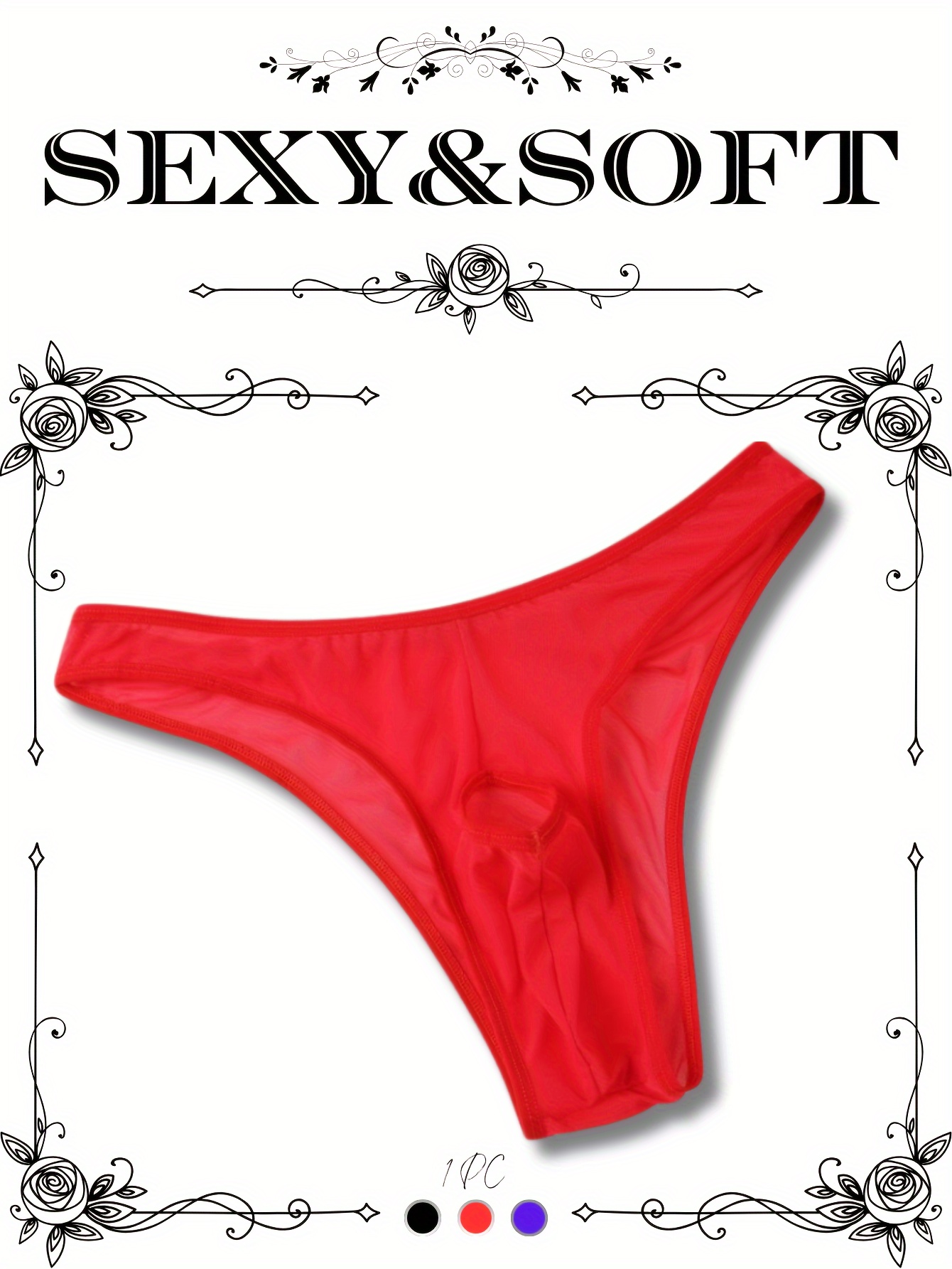 1pc Women Silk Panties Seamless Satin Briefs Underwear Comfort
