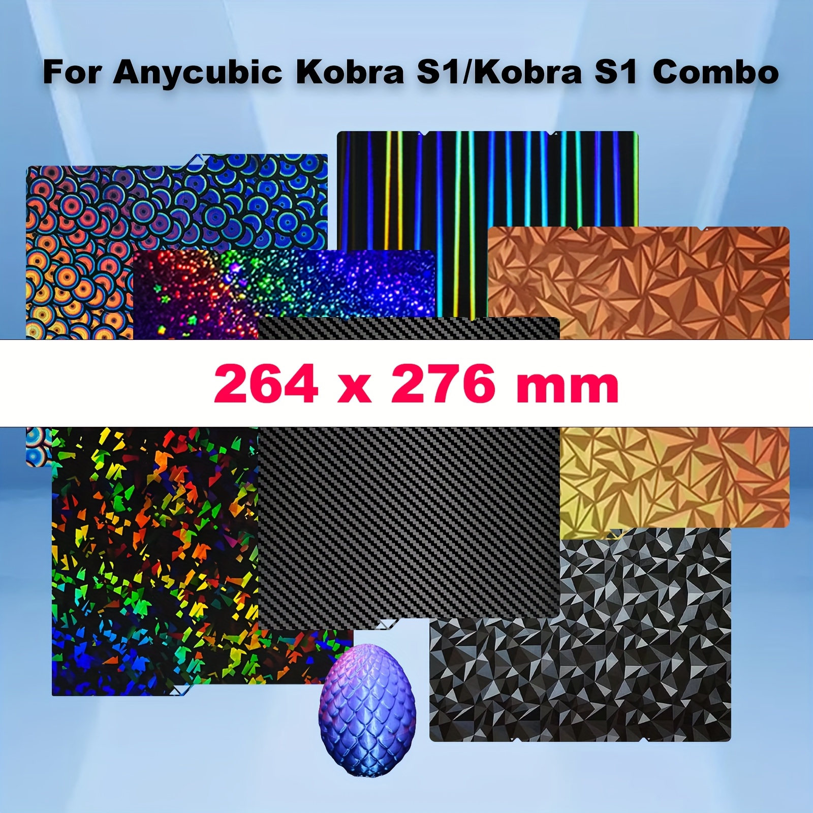 Anycubic Smooth Plate - Replacement Build Plate For Kobra S1 & S1 Combo 3D Printers-492627