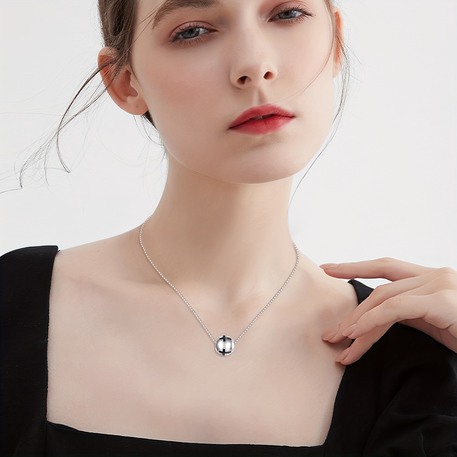 Cross Urn Necklace for Ashes, 925 Sterling Silver