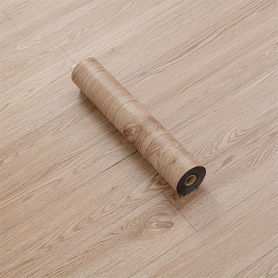 TEMU Pegatinas decorativas 3D de lujo retro con diseño de de madera, papel tapiz de vinilo duradero para pegar y , pegatinas de azulejos impermeables