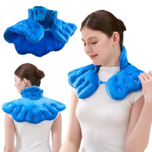 microwave heating pad suitable for neck shoulder leg abdomen back microwave hot compress pad cold compress lavender muscle relaxation ideal holiday gift christmas gift