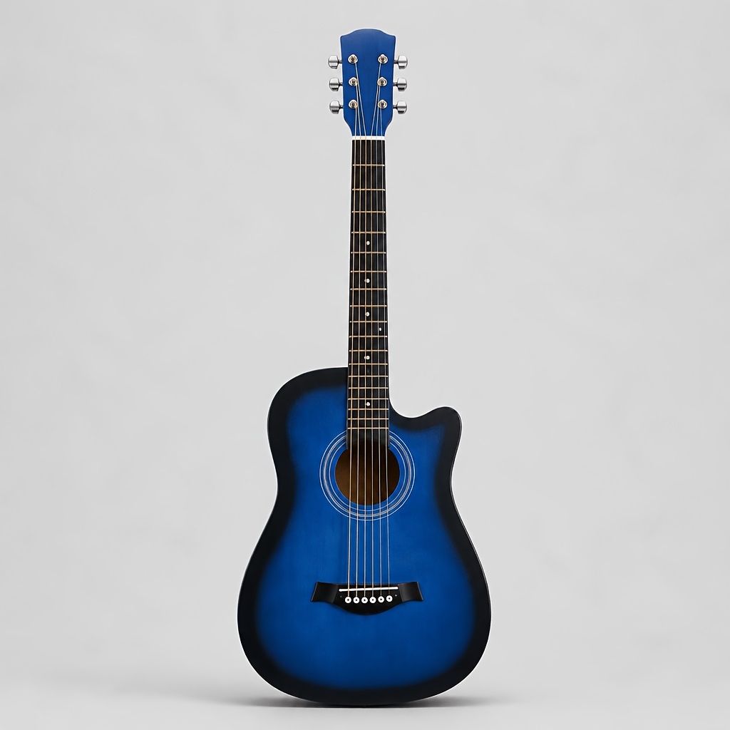 38 Inch Acoustic Guitar with 5 Color Options, Matte End Basswood... product image 7